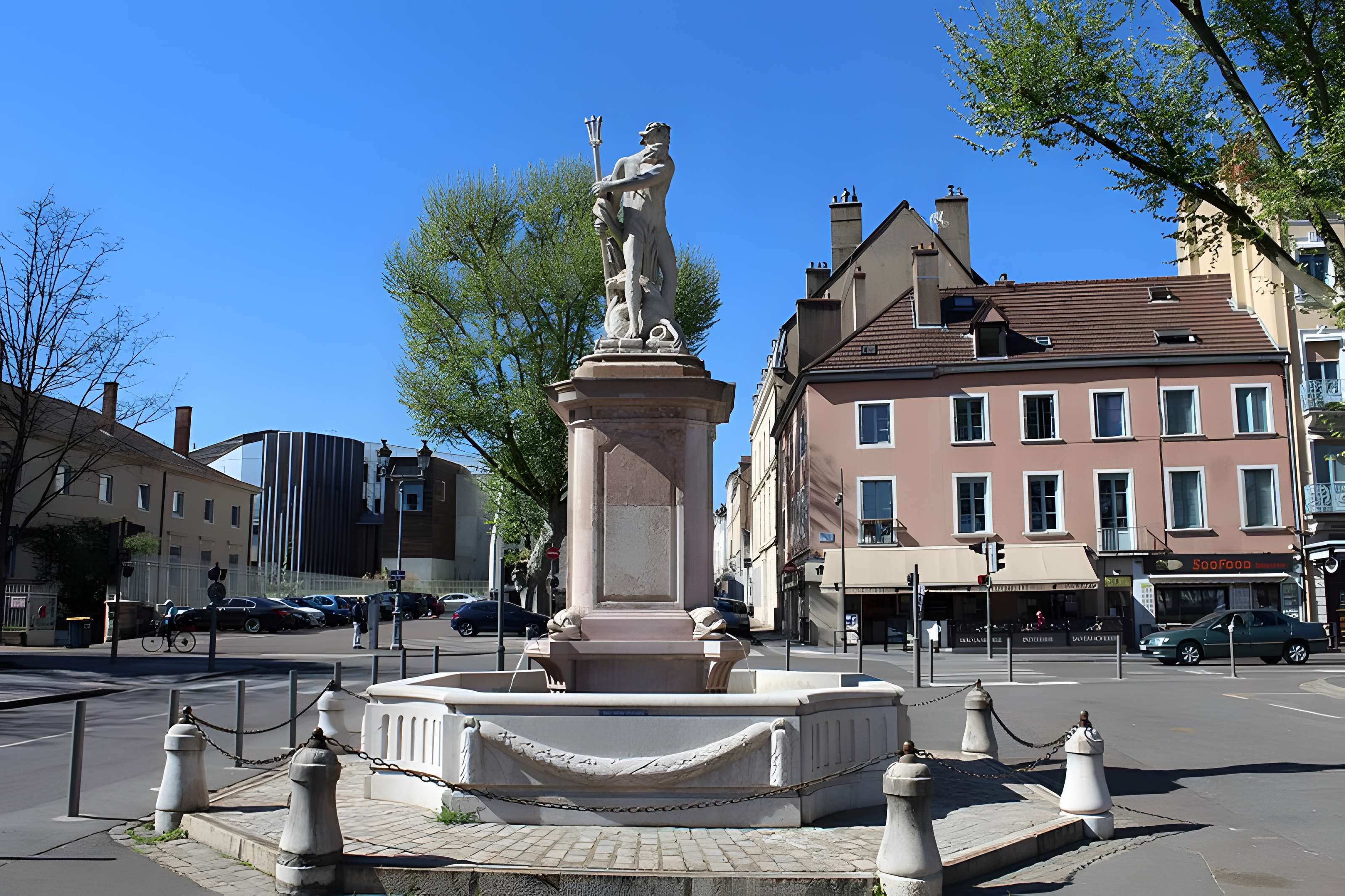 Fontaine de Neptune à Chalon-sur-Saône