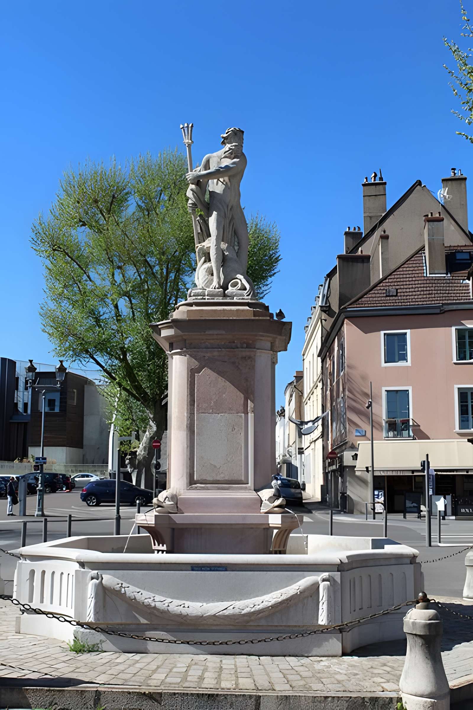Fontaine de Neptune à Chalon-sur-Saône