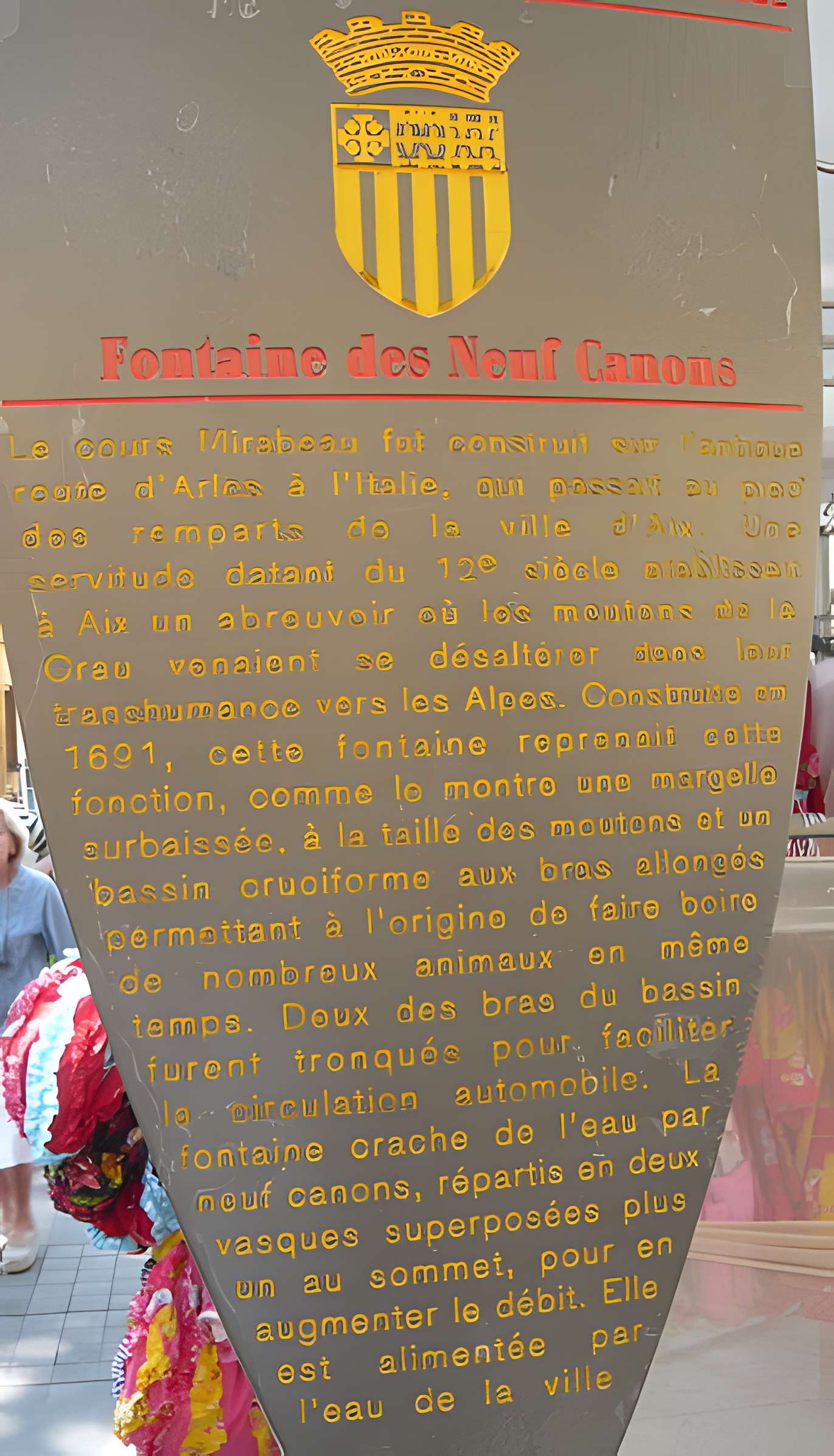 Fontaine des Neuf-Canons d'Aix-en-Provence