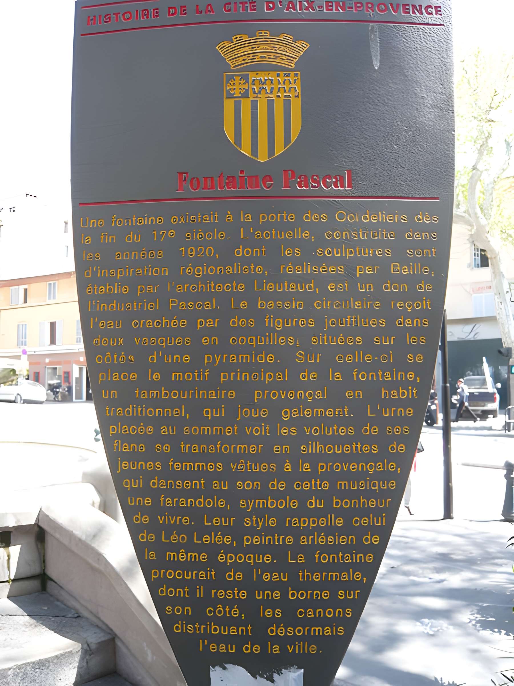 Fontaine du cours Sextius d'Aix-en-Provence