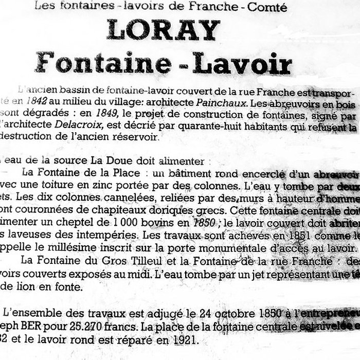 Photo de Fontaine-lavoir de Loray