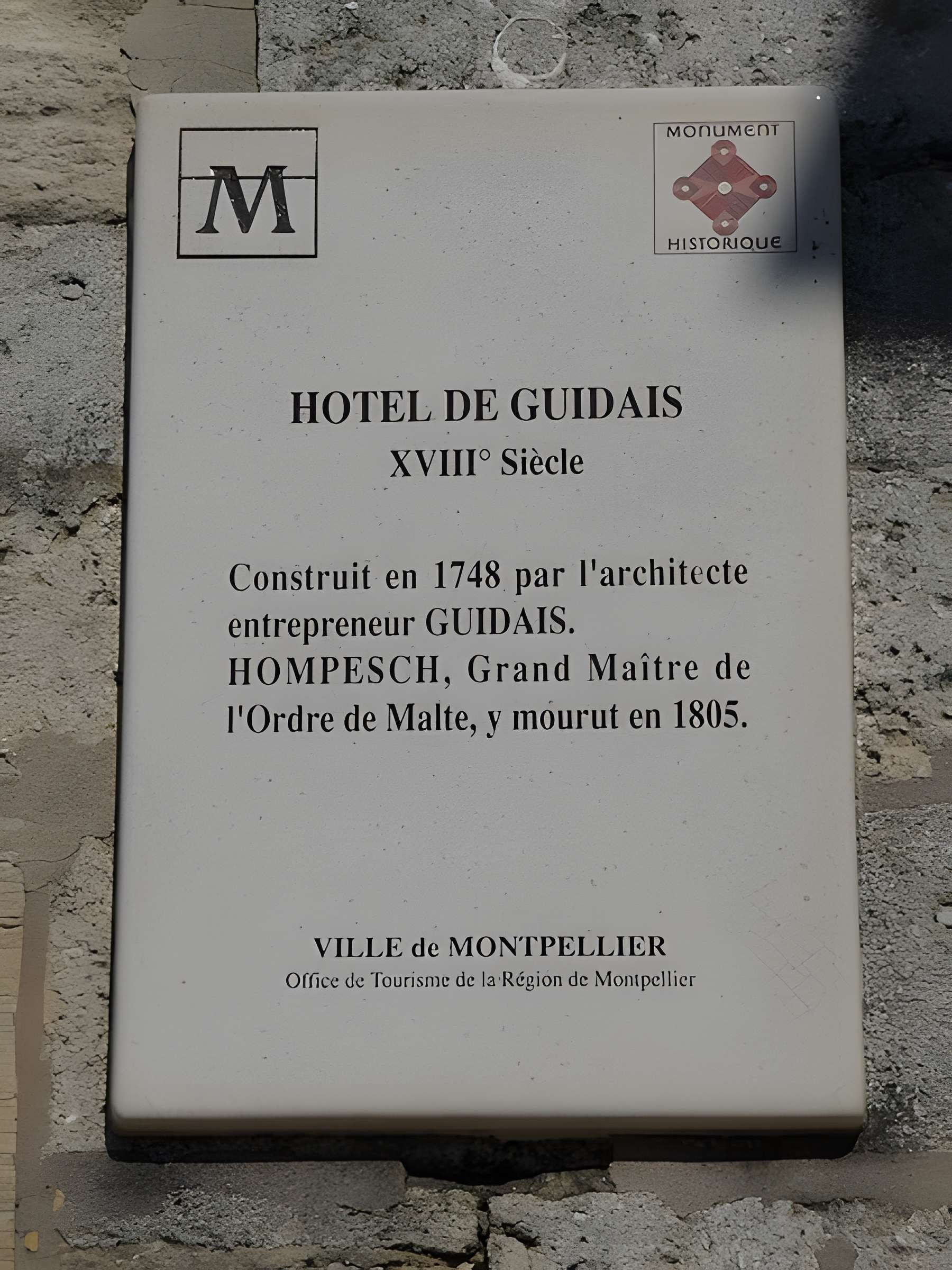 Hôtel de Guidais à Montpellier