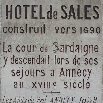 Hôtel de Sales à Annecy