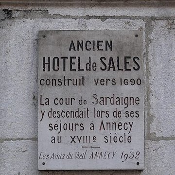 Hôtel de Sales à Annecy