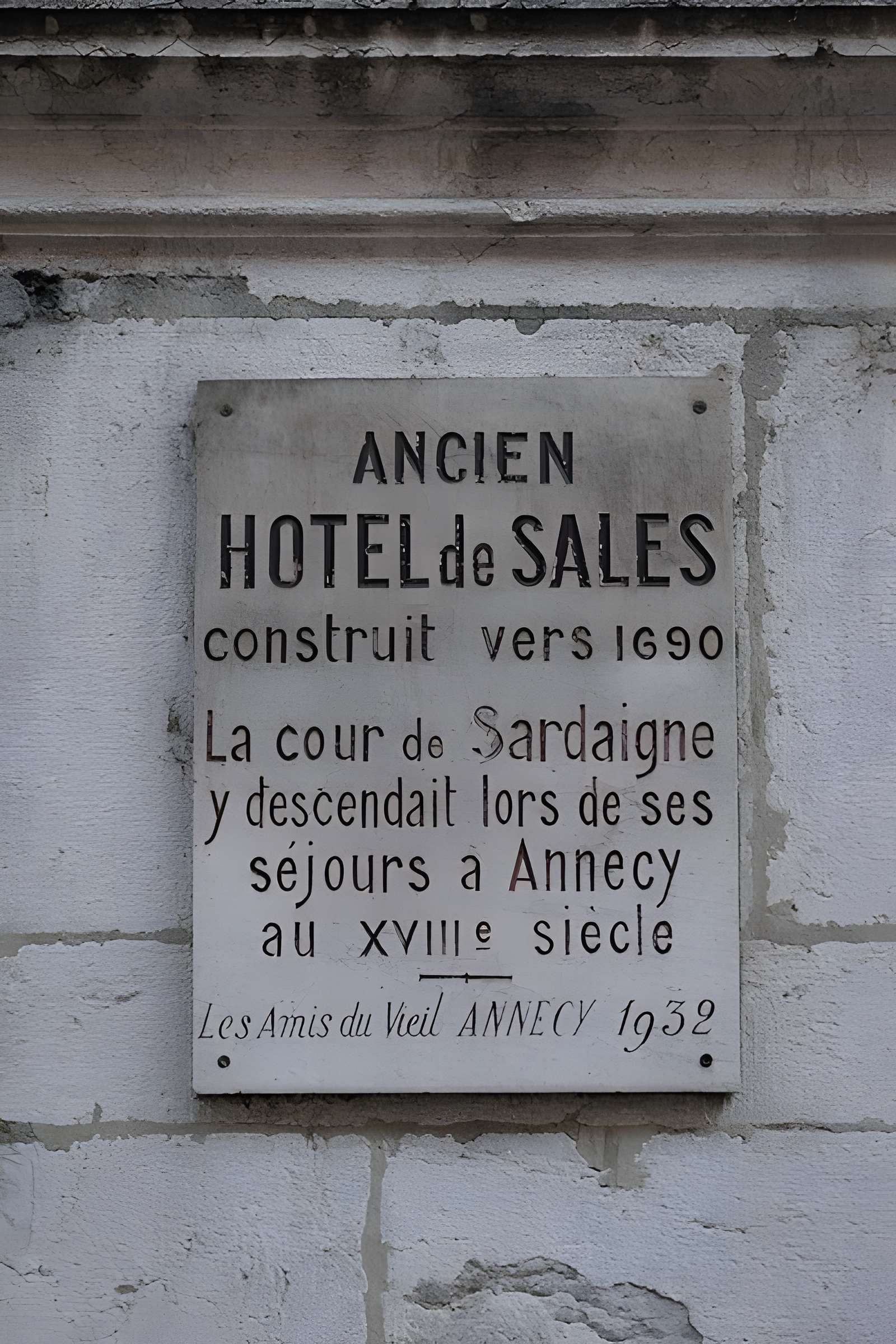 Hôtel de Sales à Annecy