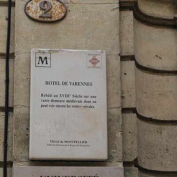 Hôtel de Varennes à Montpellier