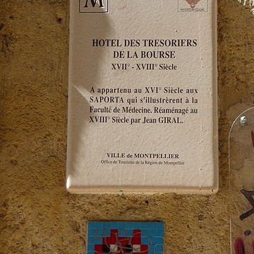 Hôtel des Trésoriers de la Bourse à Montpellier