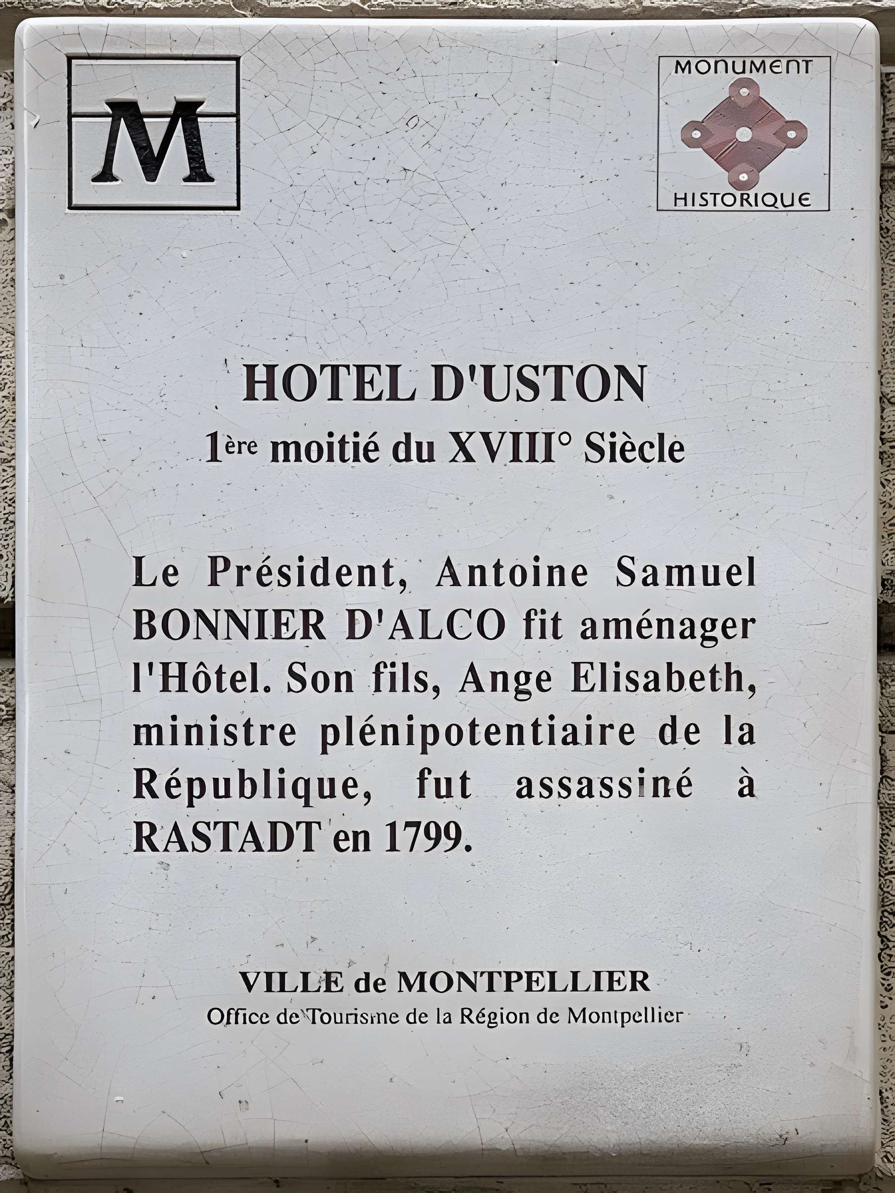 Hôtel d'Uston à Montpellier