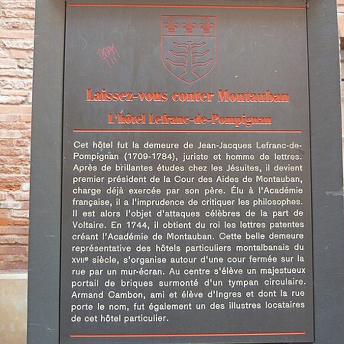 Photo de Hôtel Le Franc de Pompignan à Montauban