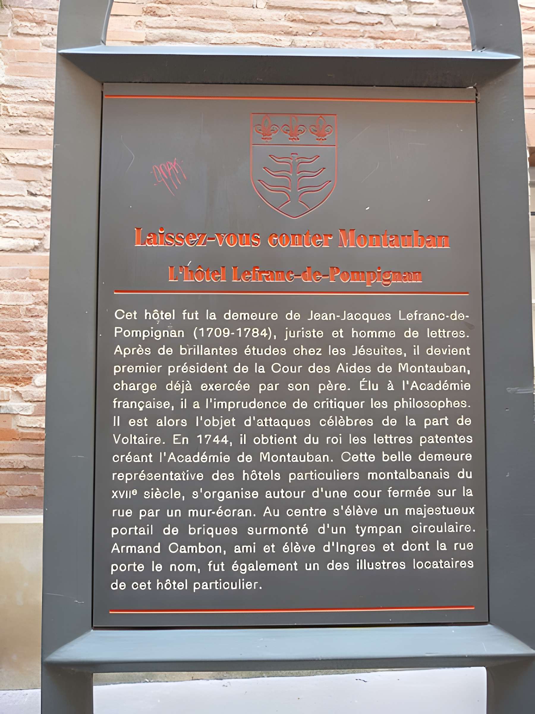 Hôtel Le Franc de Pompignan à Montauban