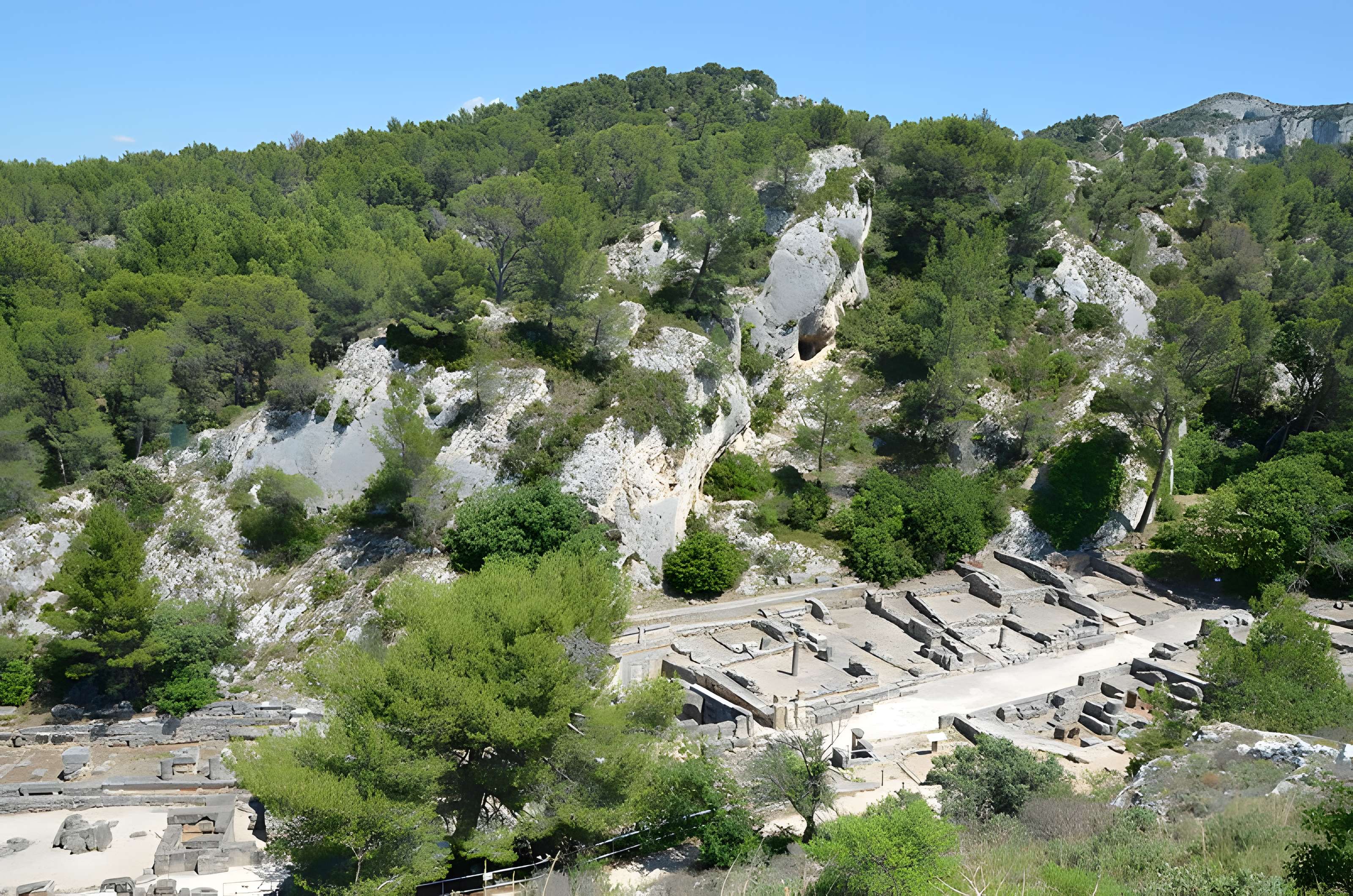 Fouilles du Glanum à Saint-Rémy-de-Provence