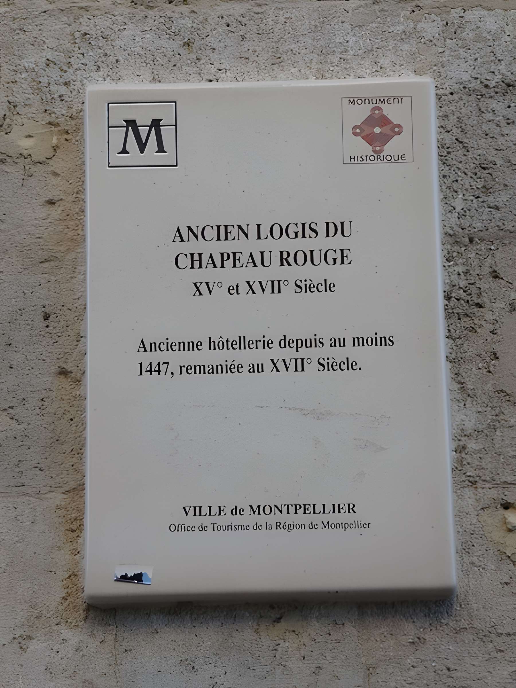 Logis du Chapeau Rouge à Montpellier