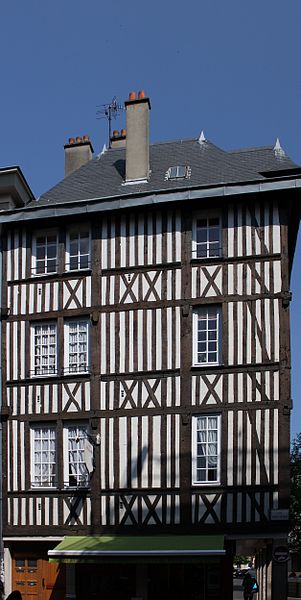 Maison à pans de bois, 50 Rue Saint-Nicolas à Rouen