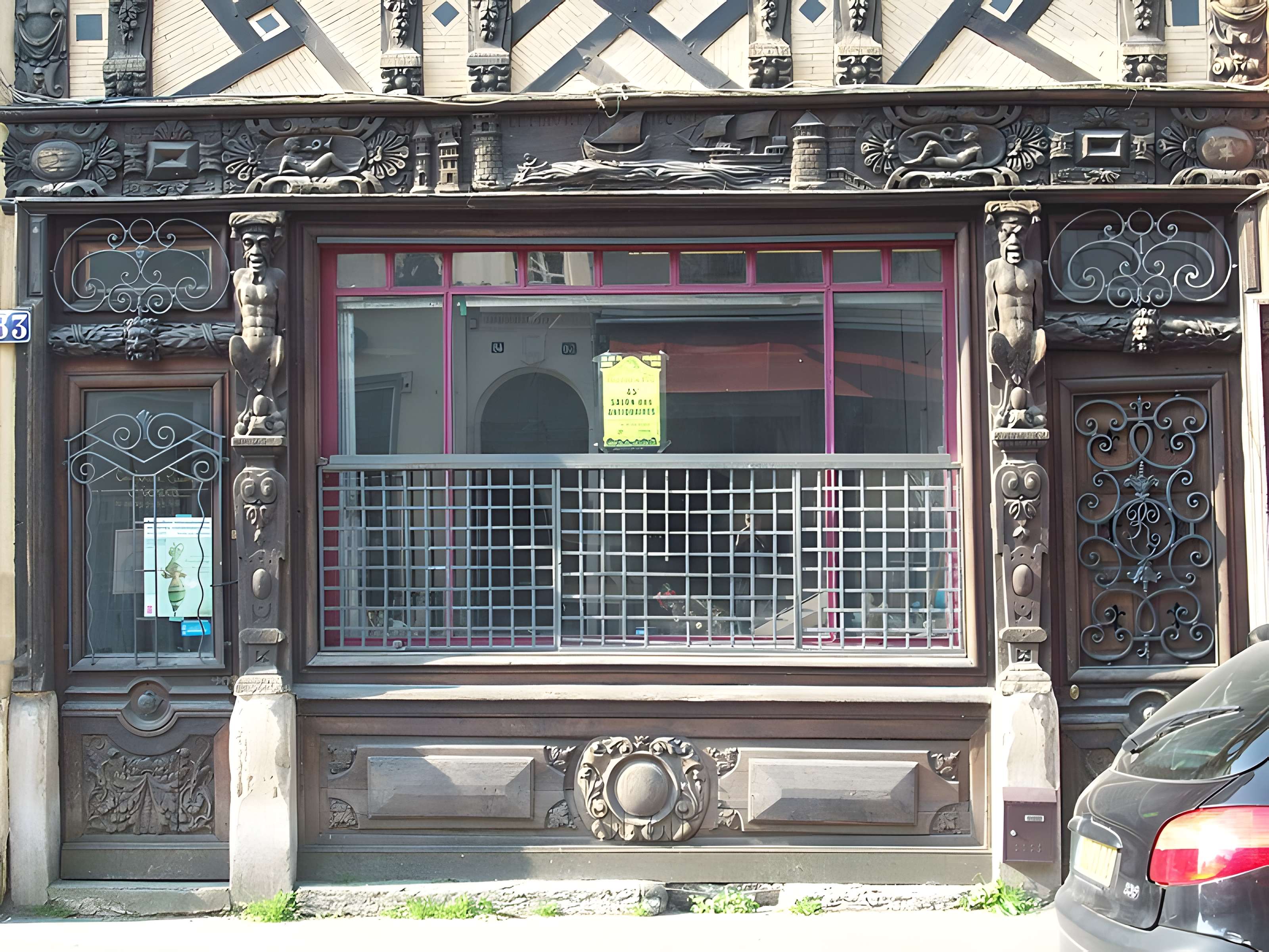 Maison à pans de bois, 83 Rue d'Amiens à Rouen