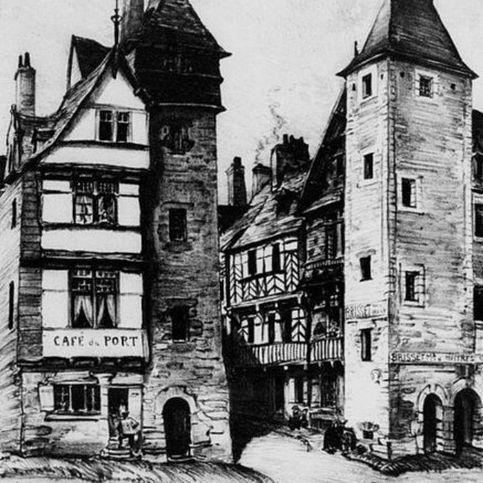 Photo de Maison à pans de bois, Quai de Jaudy à Tréguier