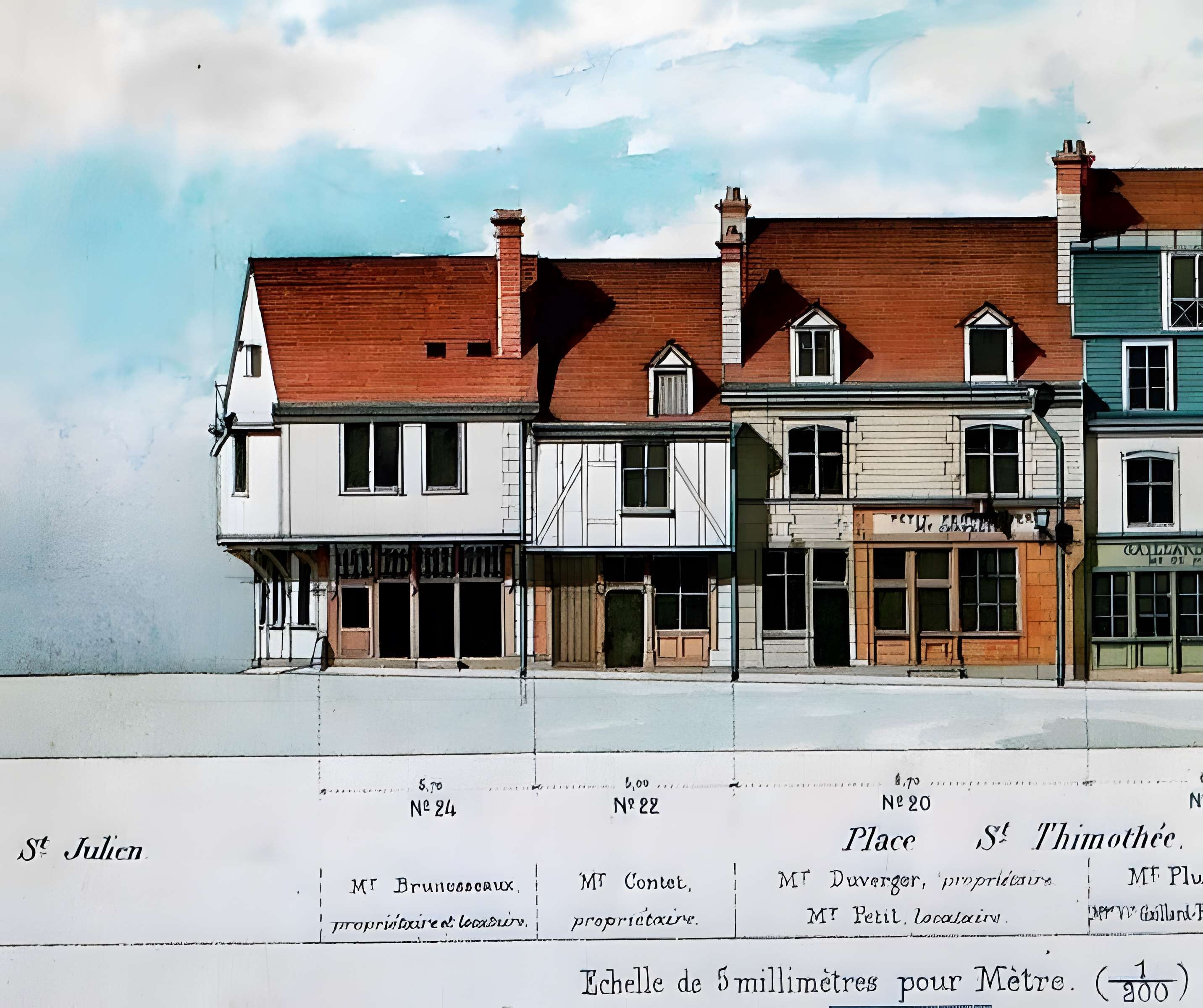 Maison à pans de bois, Rue Saint-Julien à Reims