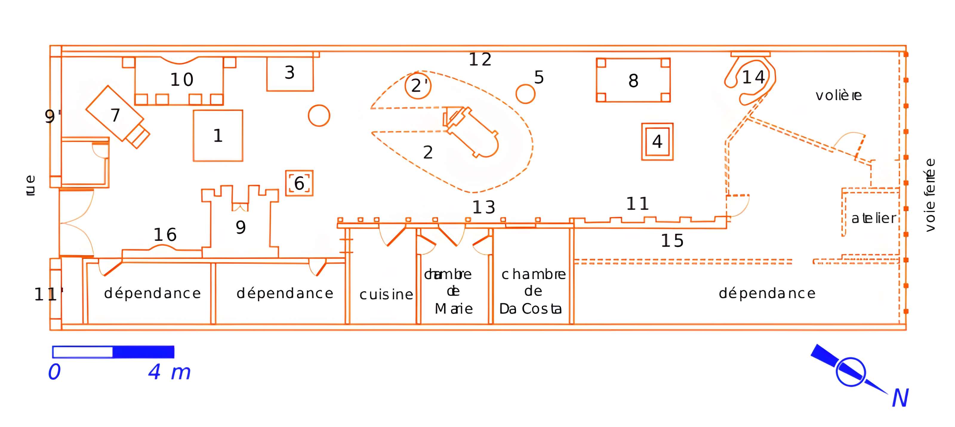 Maison Bleue à Dives-sur-Mer