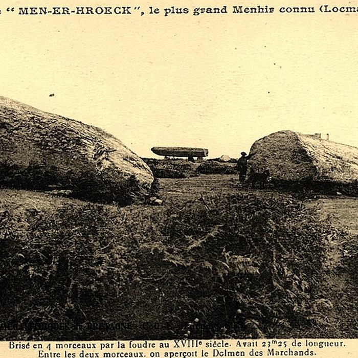 Photo de Grand menhir brisé dEr Grah à Locmariaquer