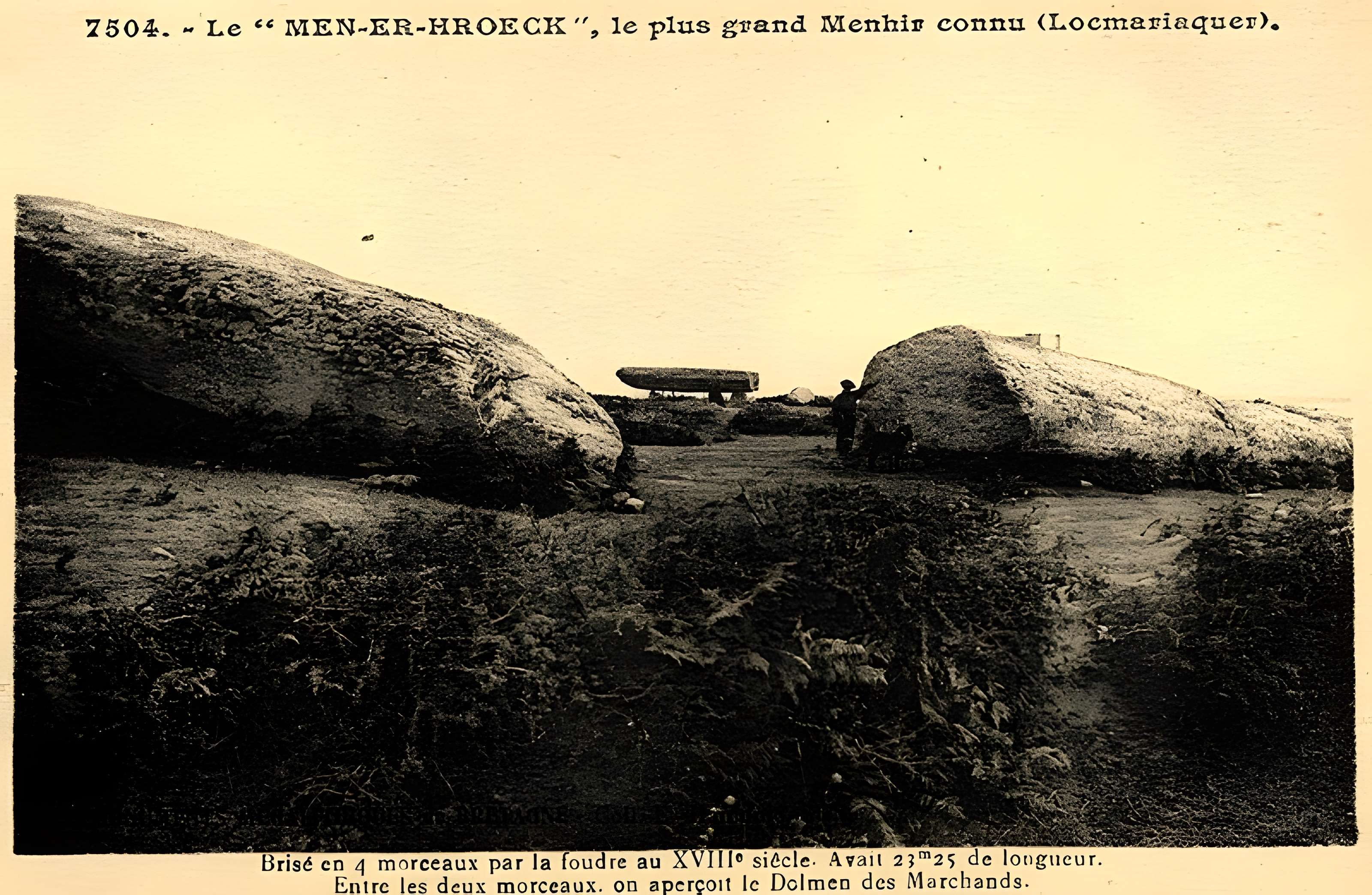 Grand menhir brisé d'Er Grah à Locmariaquer