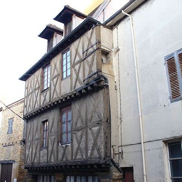 Maison de bois, Rue de lHôtel-de-Ville à Marcigny
