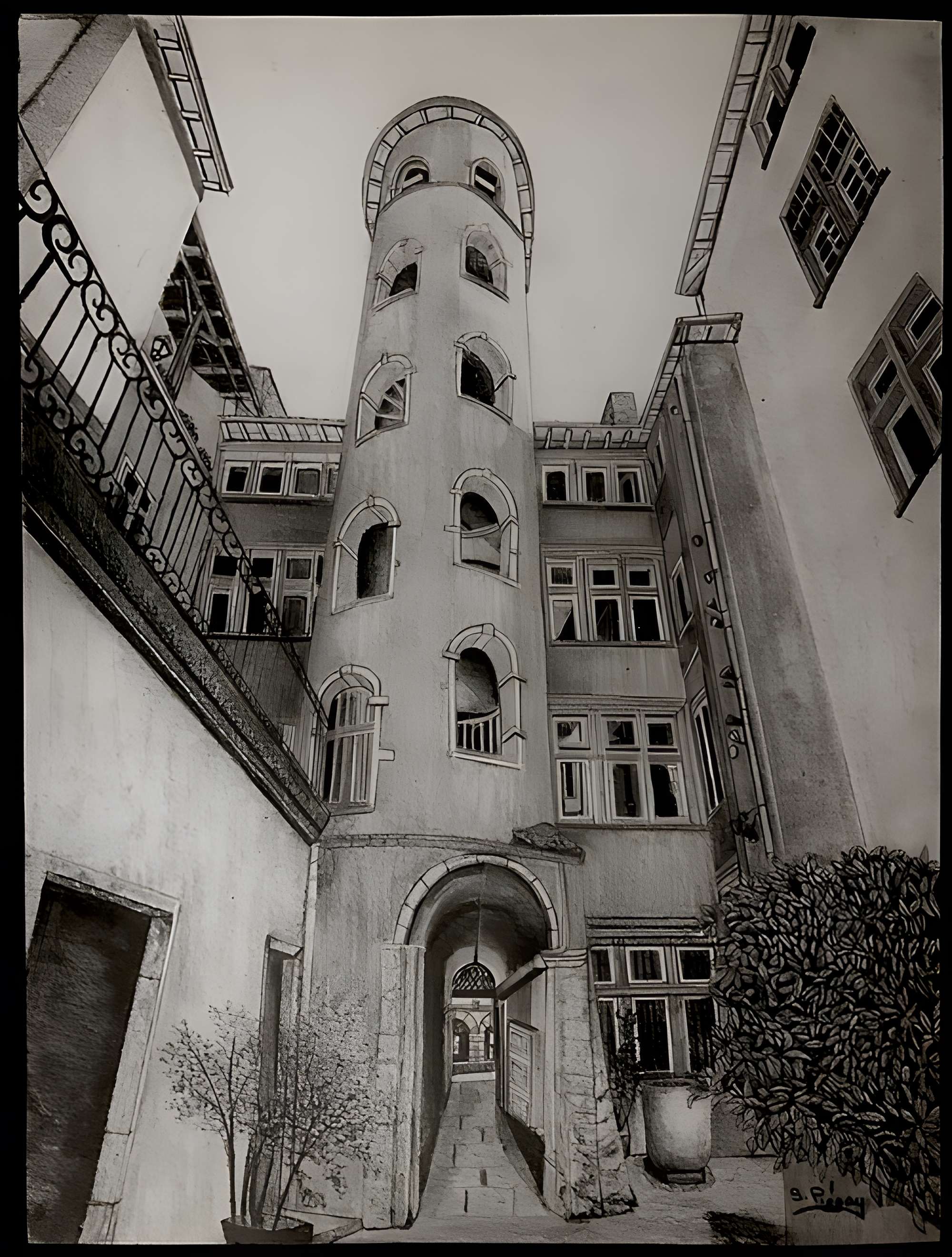 Maison du Crible dite Tour Rose à Lyon 