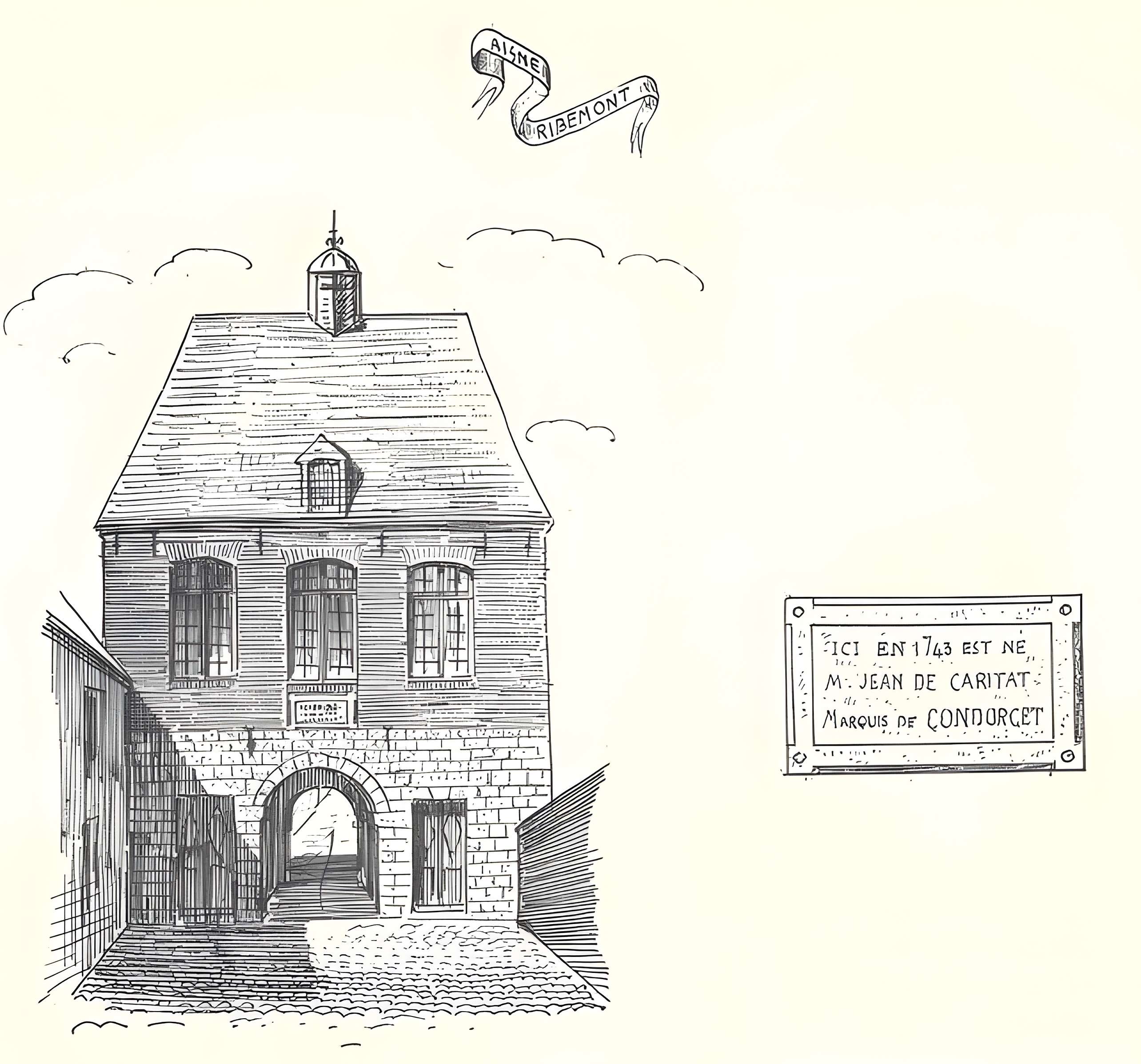 Maison natale de Condorcet à Ribemont