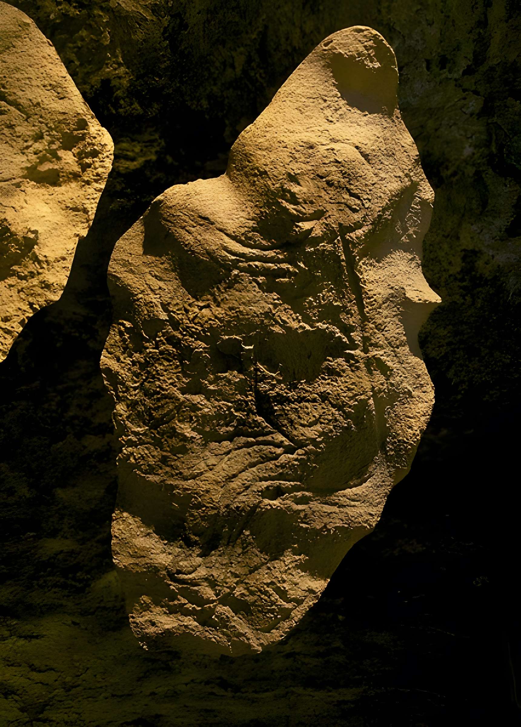Grotte ornée de gravures prehistoriques, dite aussi Grotte du Sorcier