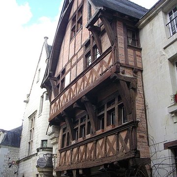 Maison rouge, 38 Rue Voltaire à Chinon