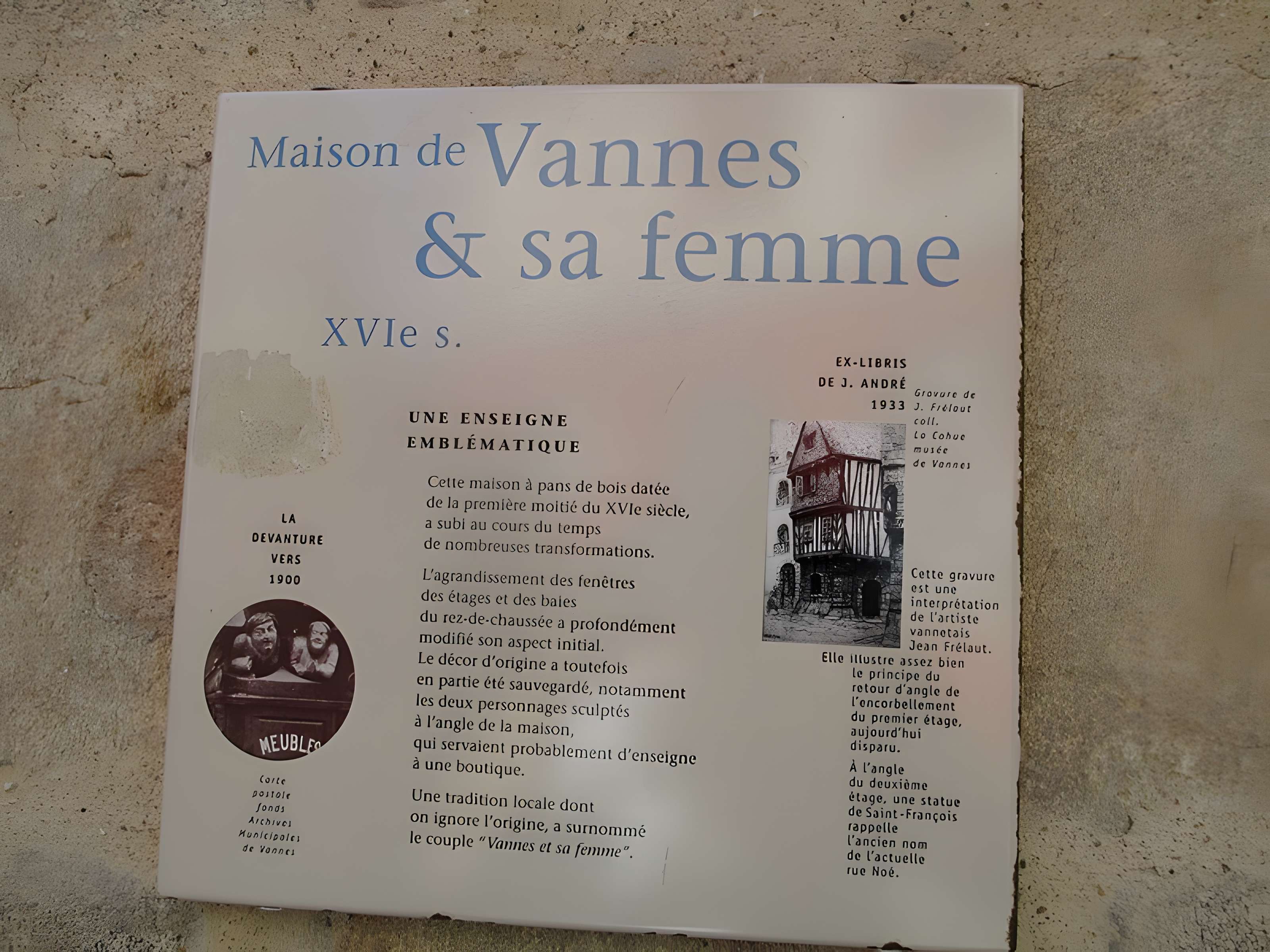 Maison Vannes et sa femme à Vannes
