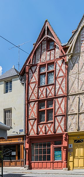 Maisons à pans de bois, 67 Rue Nationale à Montrichard