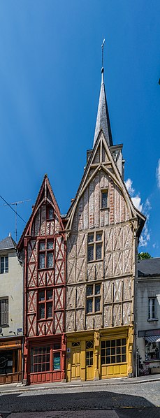 Maisons à pans de bois, 67 Rue Nationale à Montrichard