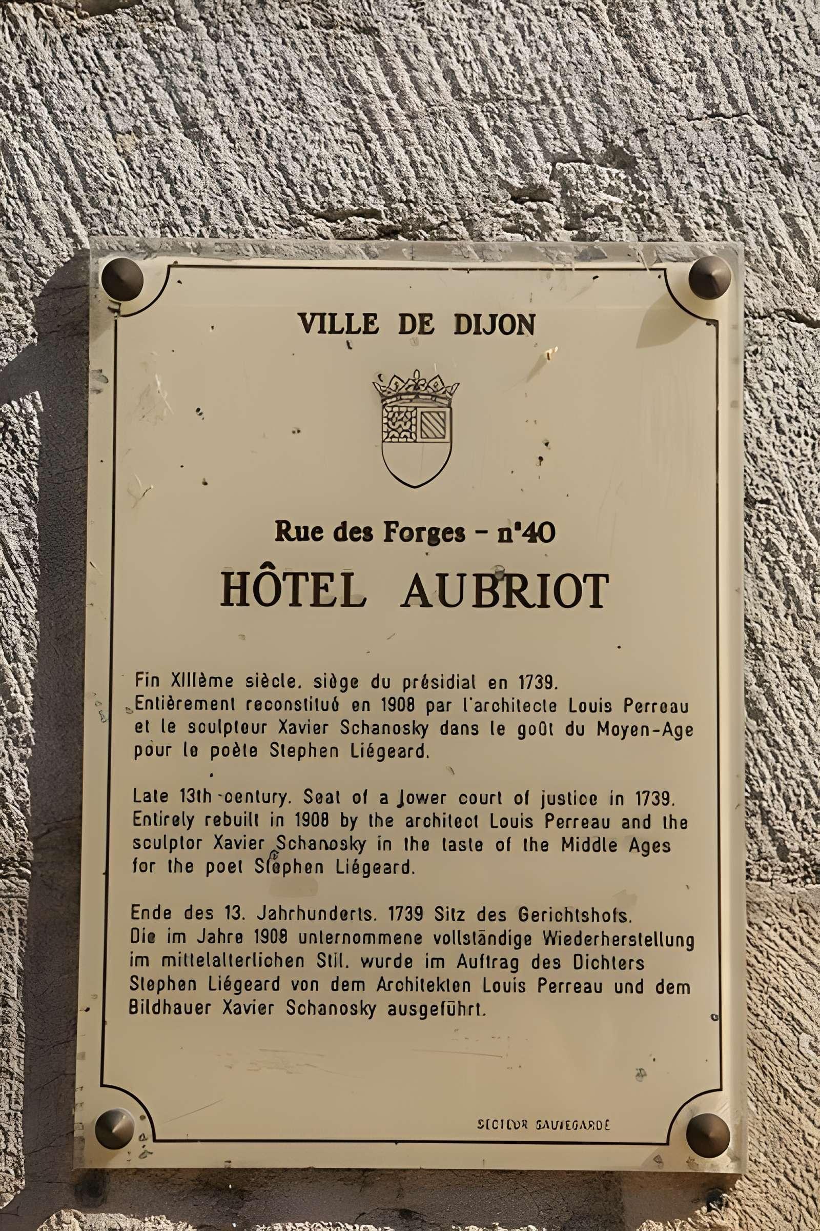 Hôtel Aubriot à Dijon