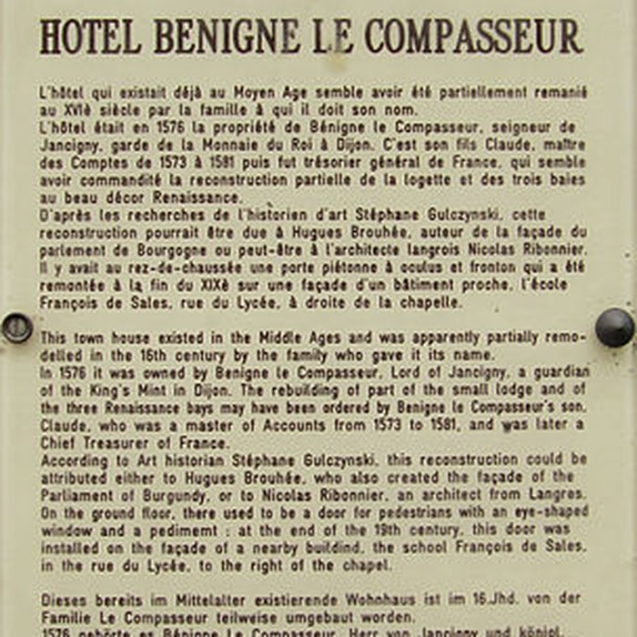 Photo de Hôtel Bénigne Le Compasseur à Dijon