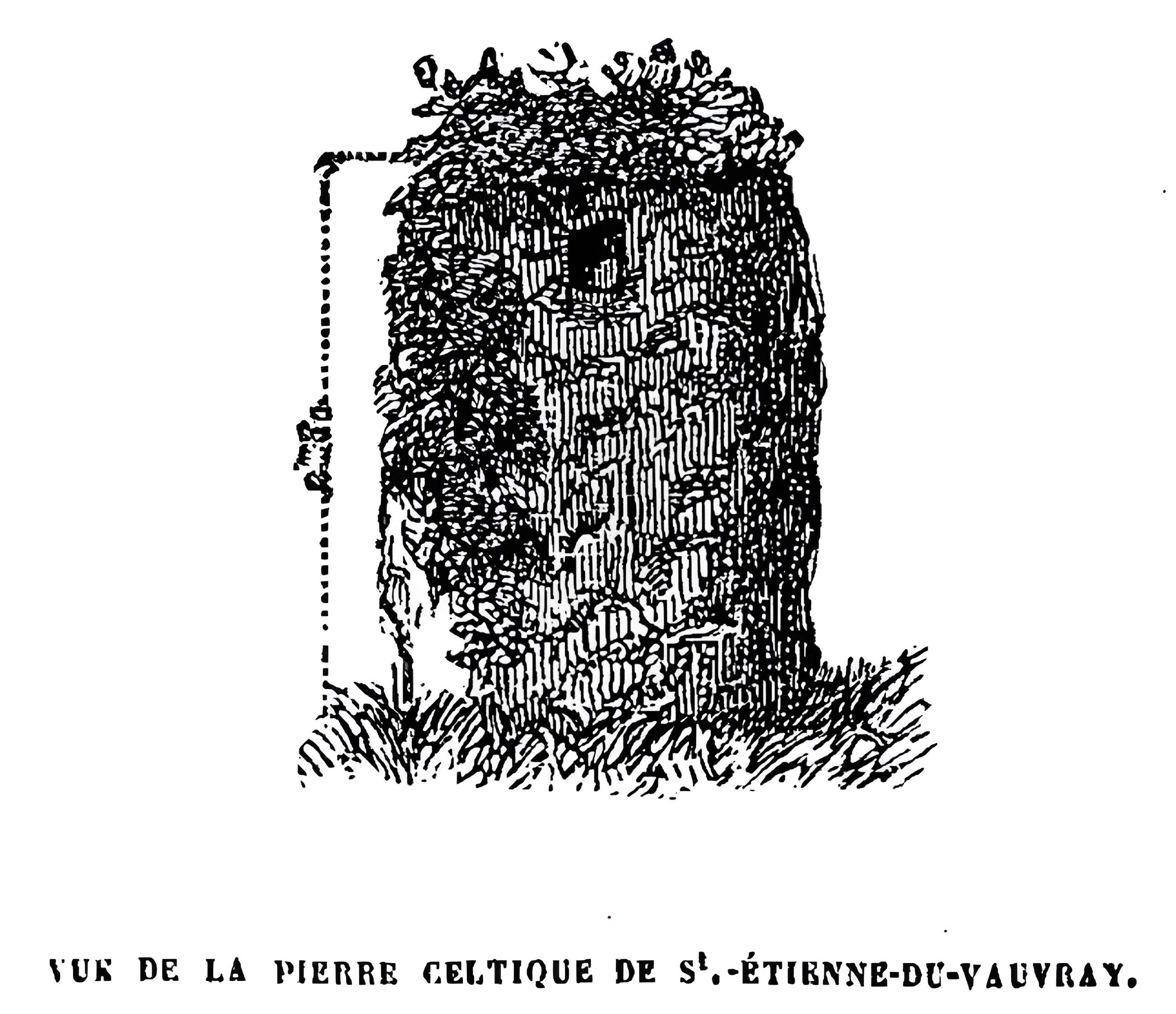 Menhir de la Basse Crémonville à Val-de-Reuil