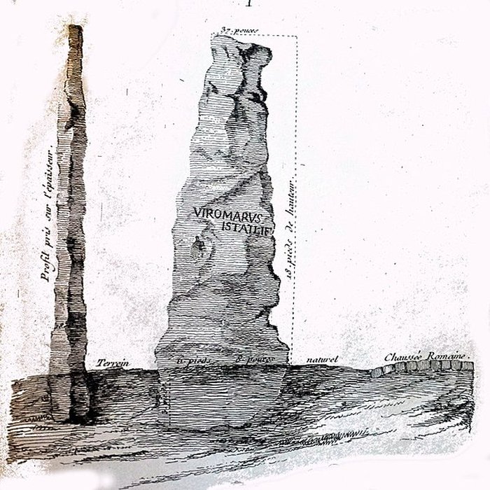 Photo de Menhir de la Haute-Borne à Fontaines-sur-Marne