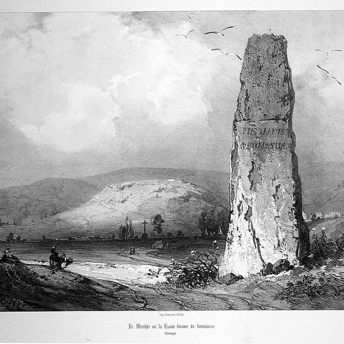 Photo de Menhir de la Haute-Borne à Fontaines-sur-Marne