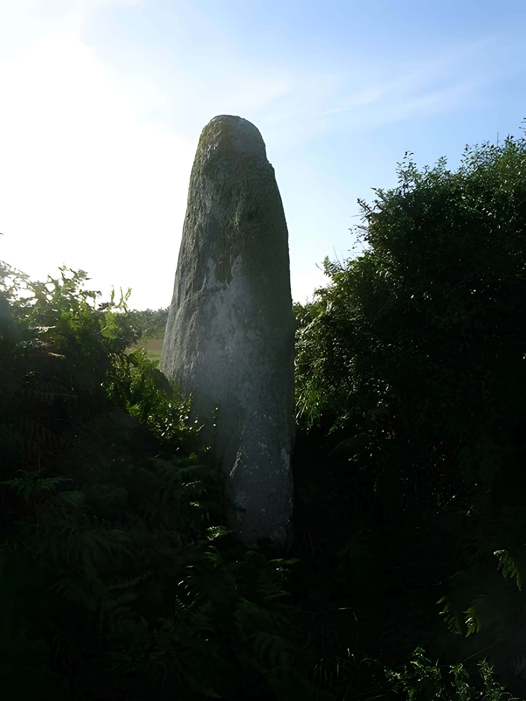 Menhir de Luguenez à Beuzec-Cap-Sizun