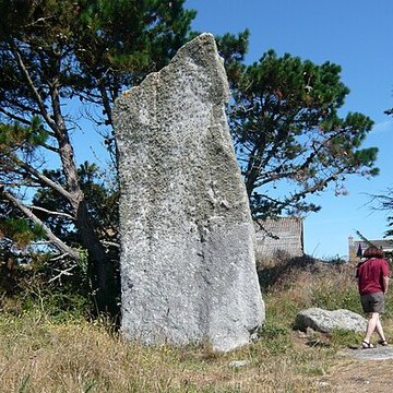 Menhir de Squividan à Treffiagat