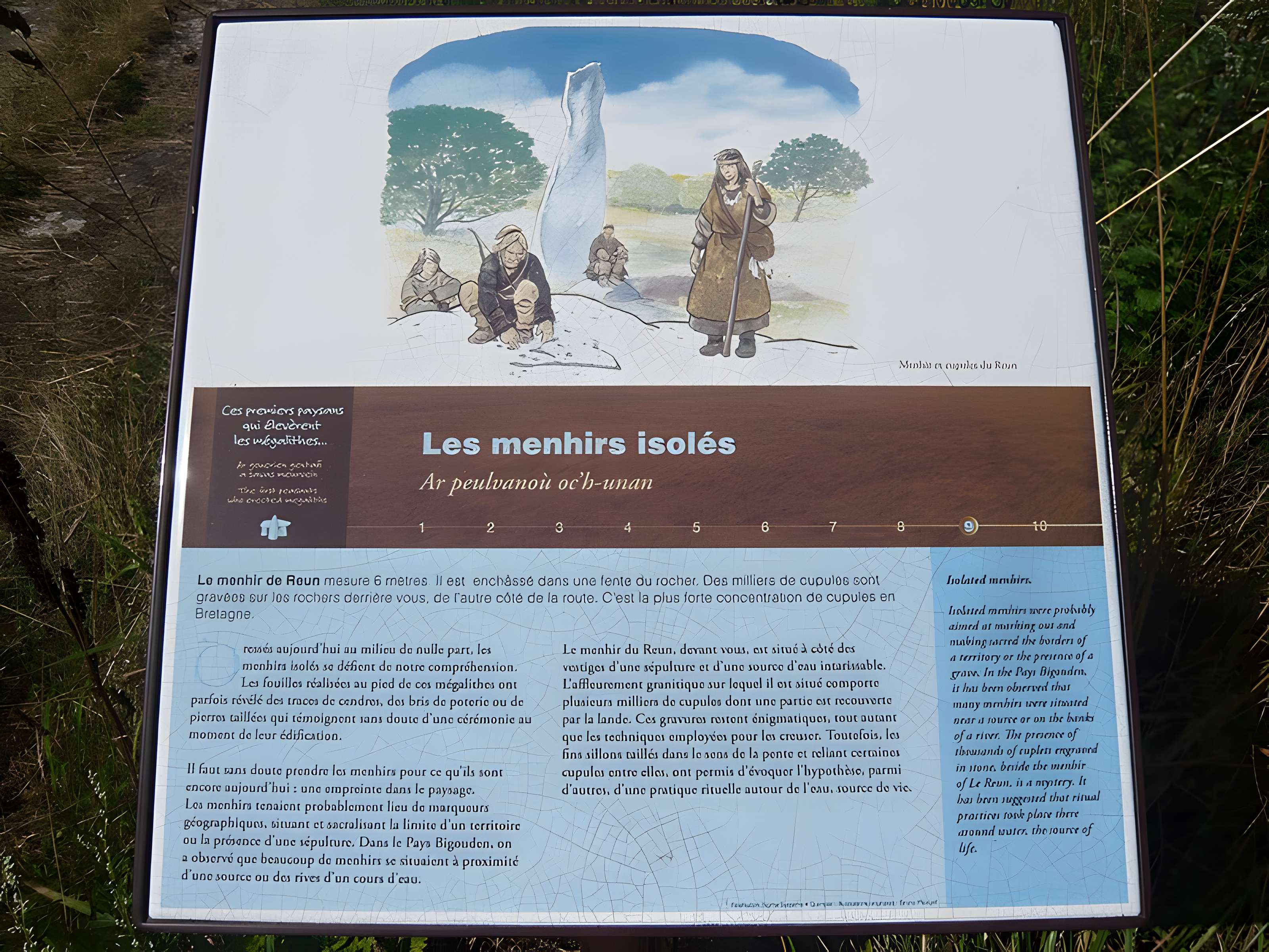 Menhir de Squividan à Treffiagat