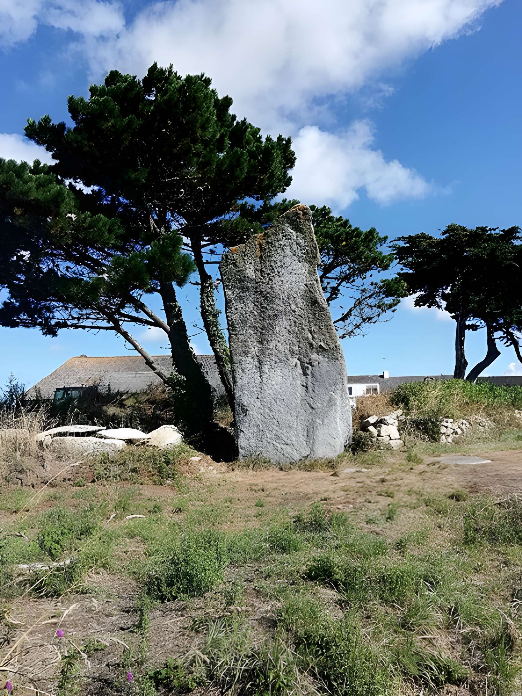 Menhir de Squividan à Treffiagat