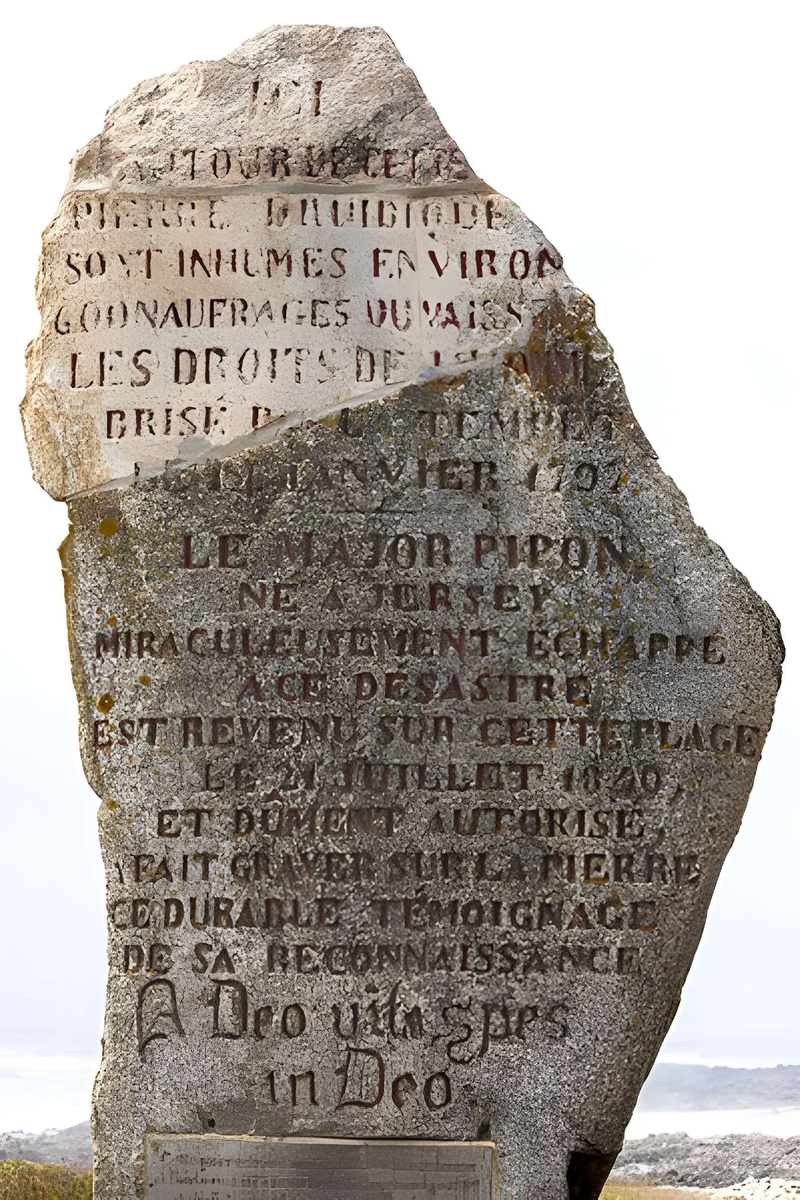 Menhir des Droits de l'Homme à Plozévet