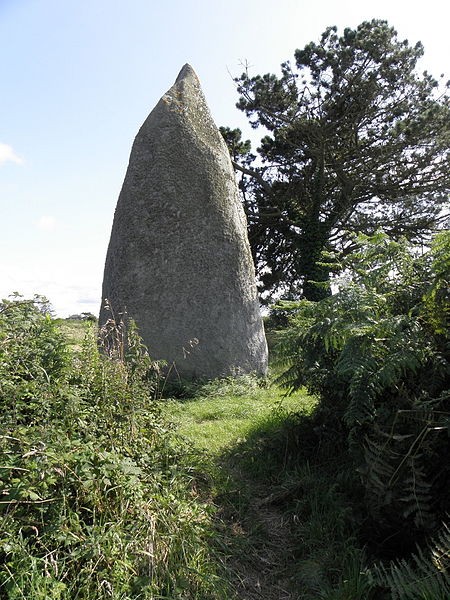Photo de Menhir Sud de Pontusval de Plounéour-Trez
