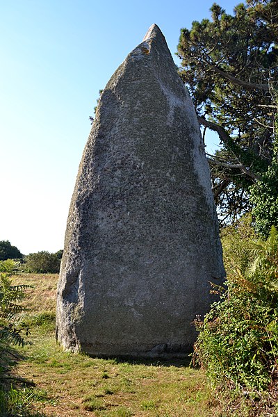 Menhir Sud de Pontusval de Plounéour-Trez
