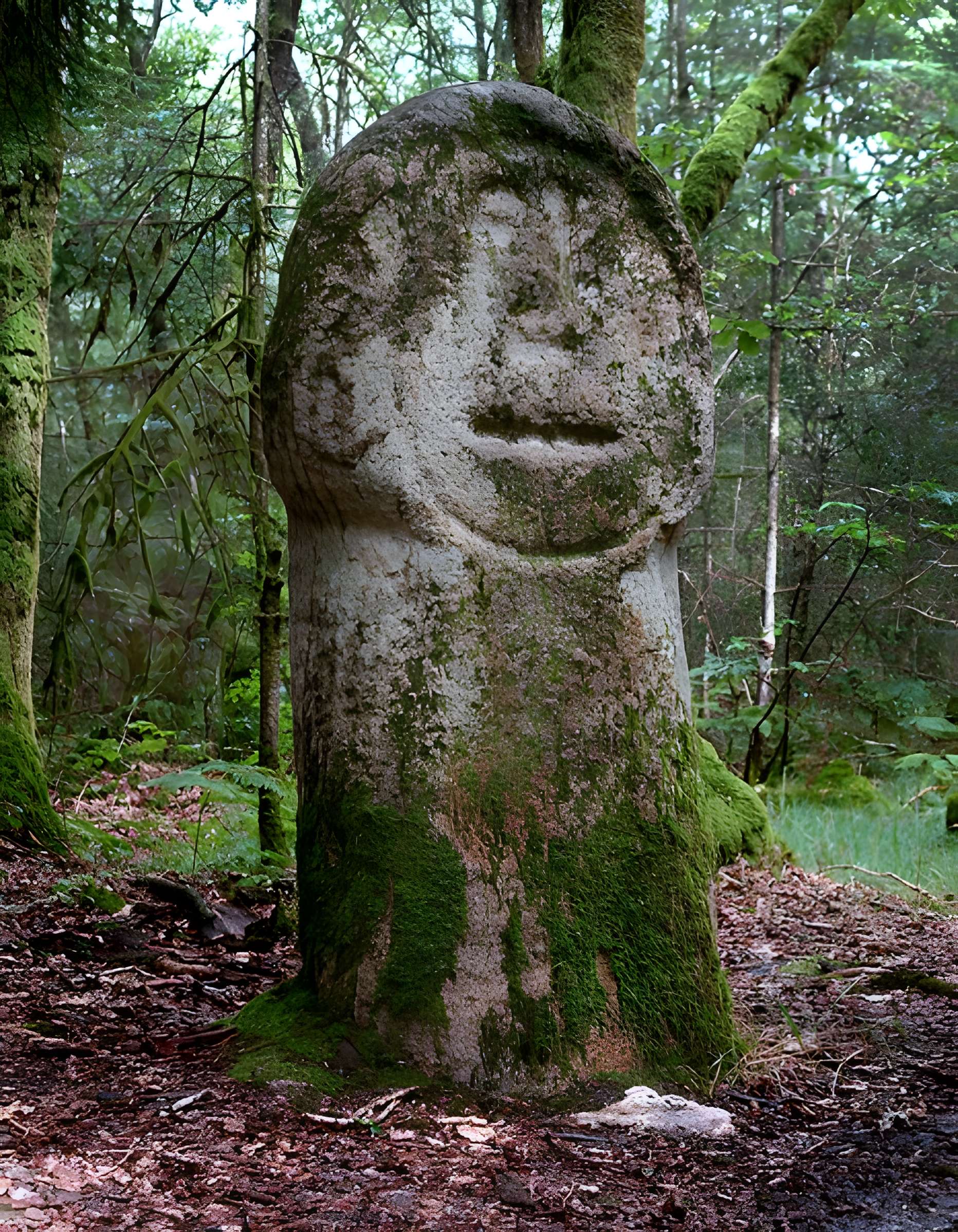 Deux menhirs taillés, dits Babouin et Babouine