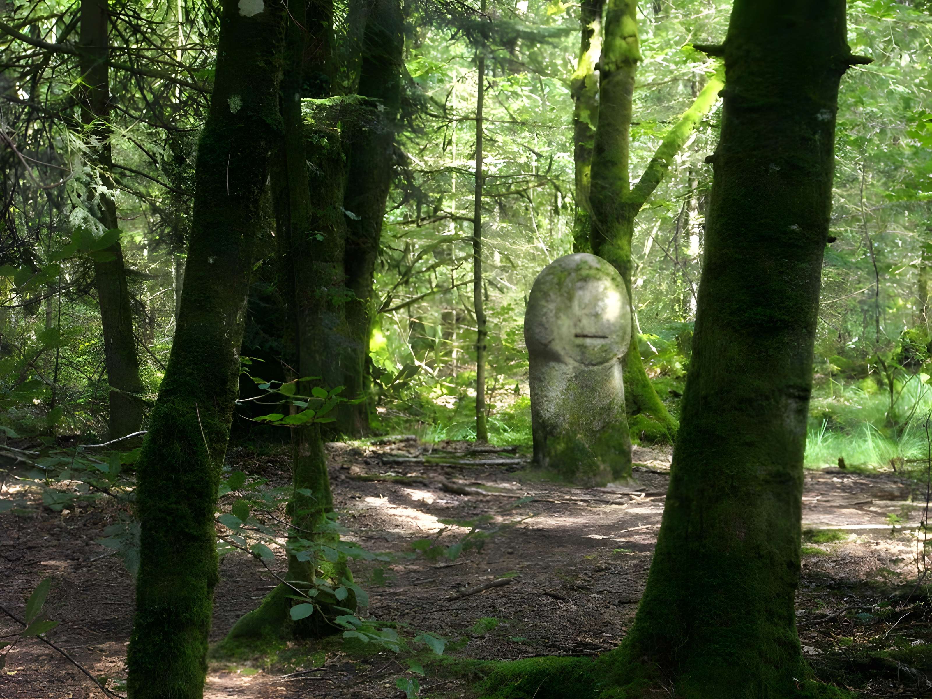 Deux menhirs taillés, dits Babouin et Babouine