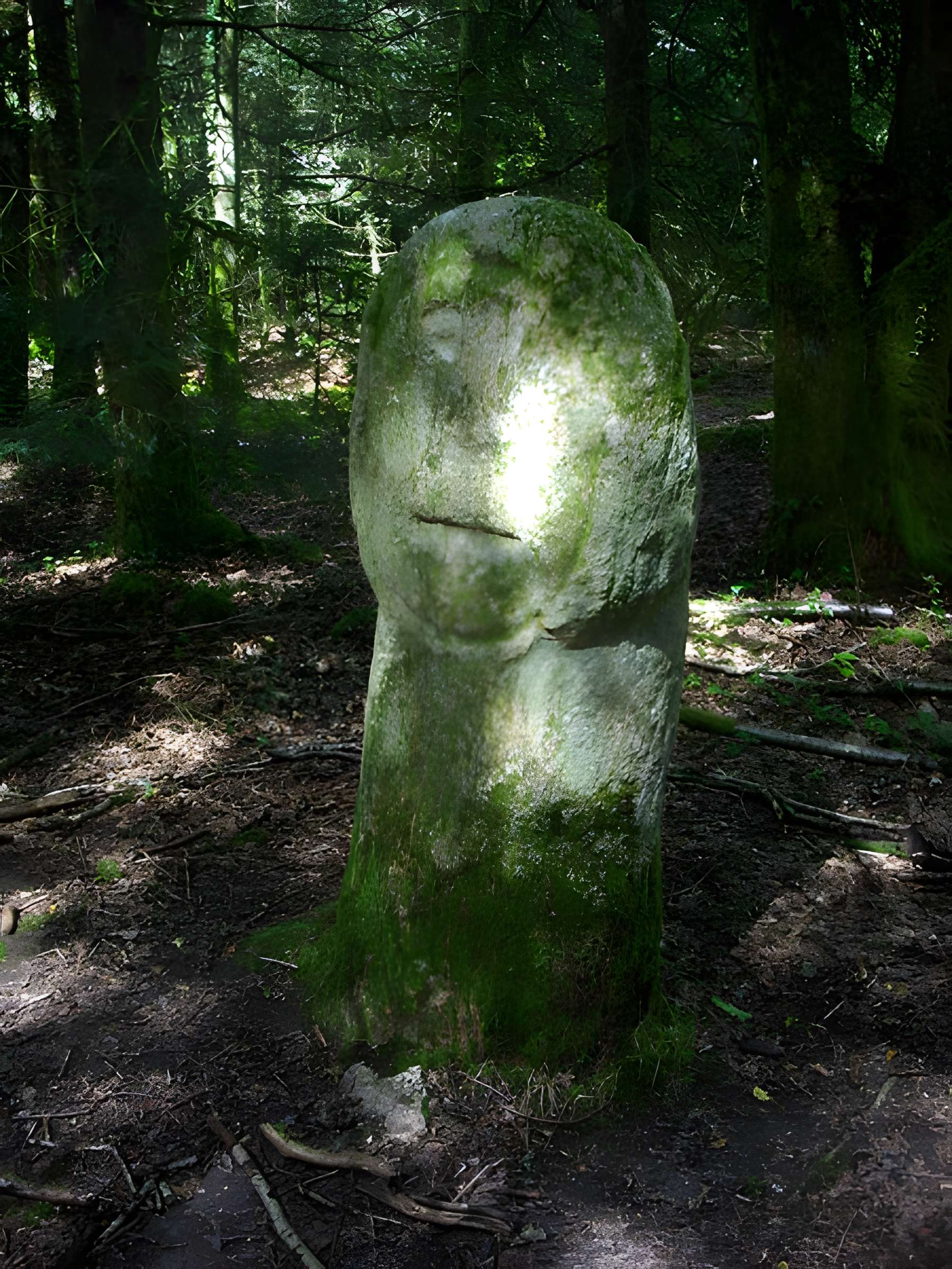 Deux menhirs taillés, dits Babouin et Babouine