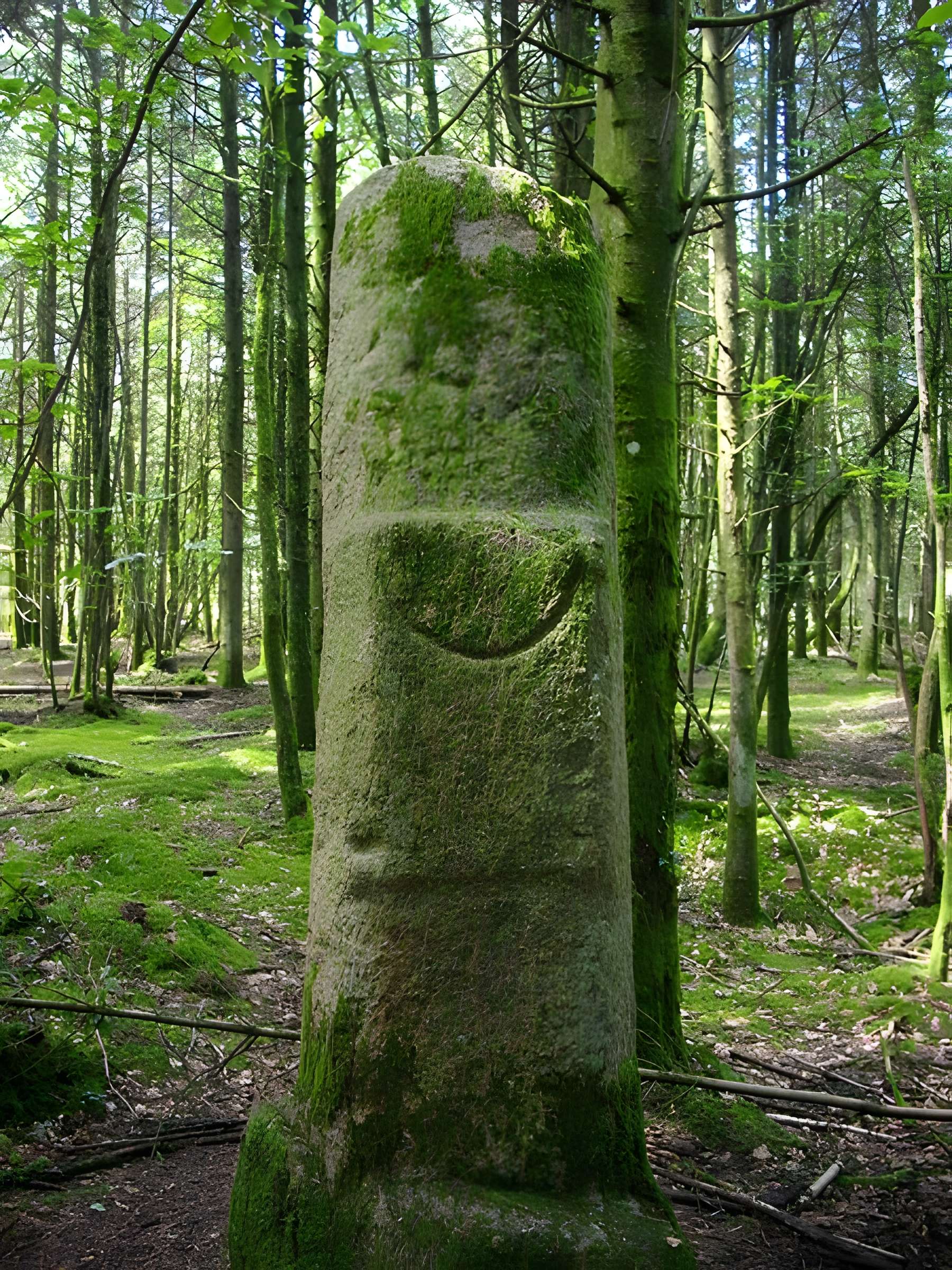 Deux menhirs taillés, dits Babouin et Babouine