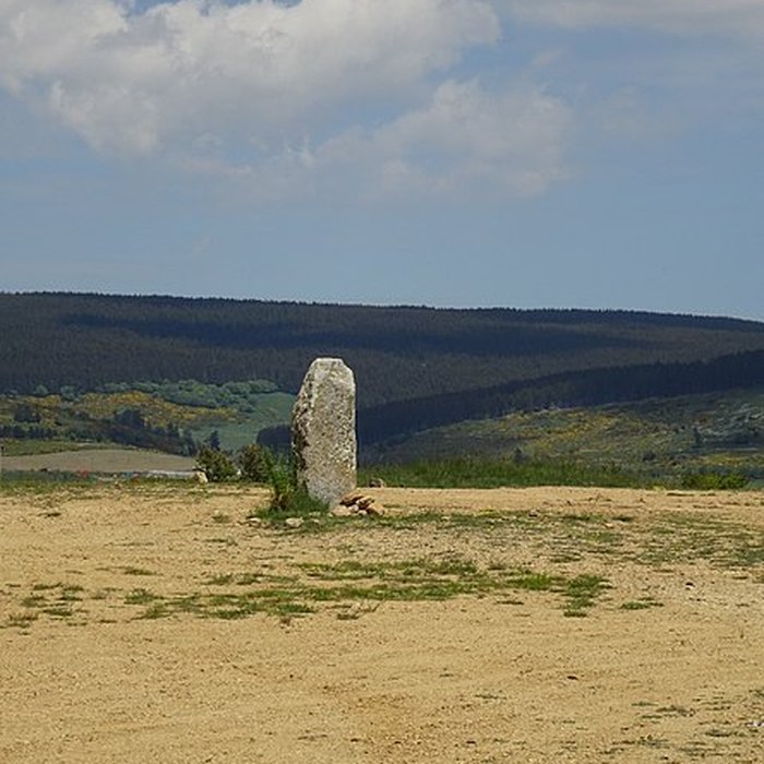 Photo de Trois menhirs, du deuxième groupe dit de la Fage, à 500 m du premier du même nom