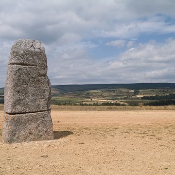 Menhirs constituant le premier groupe dit de la Fage