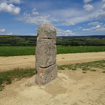 Menhirs constituant le premier groupe dit de la Fage